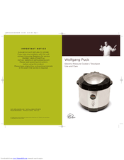 Wolfgang Puck Bistro Pressure Cooker User Manual